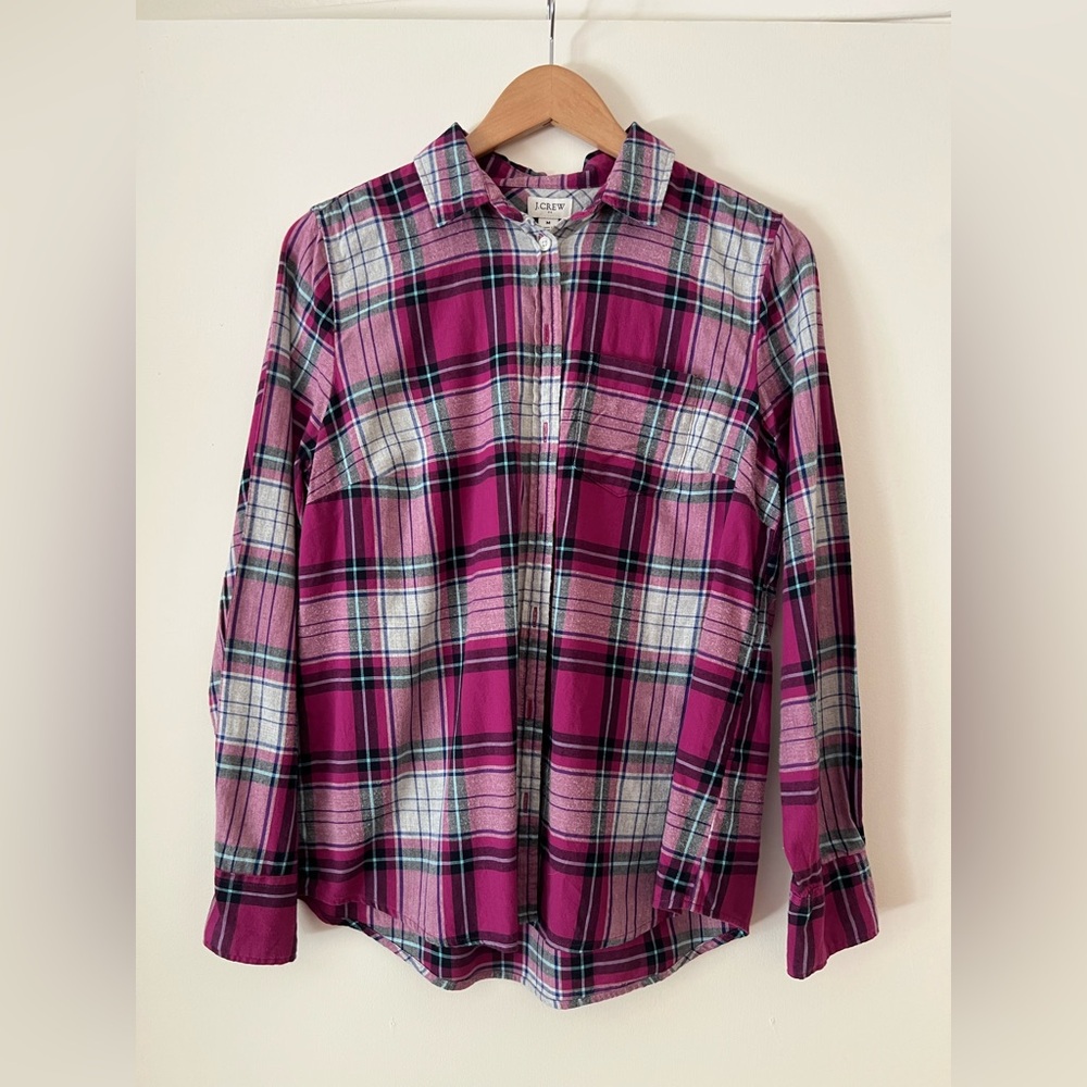 J. Crew Flannel Top
